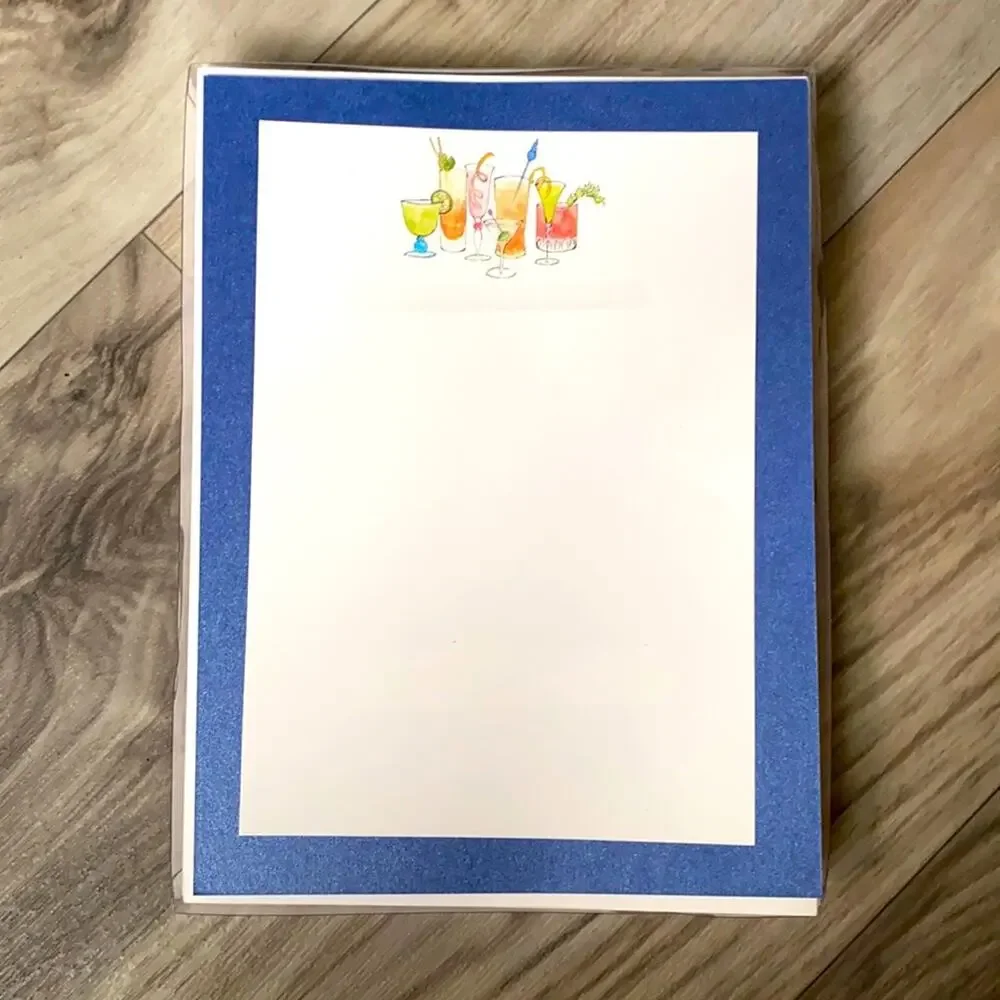 William Arthur Layered Printable Cocktail Invites‎ Unused Set of 10
